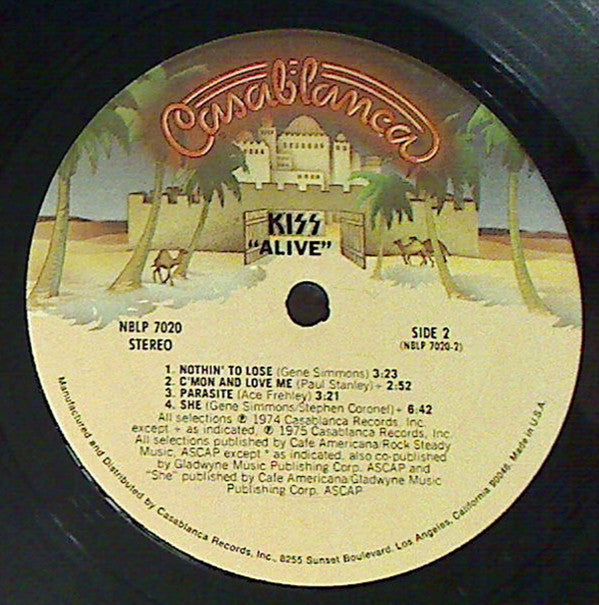 Kiss : Alive! (2xLP, Album, RE, Ter)