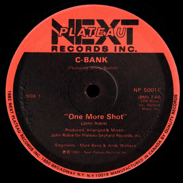 C-Bank Featuring Jenny Burton : One More Shot (12")