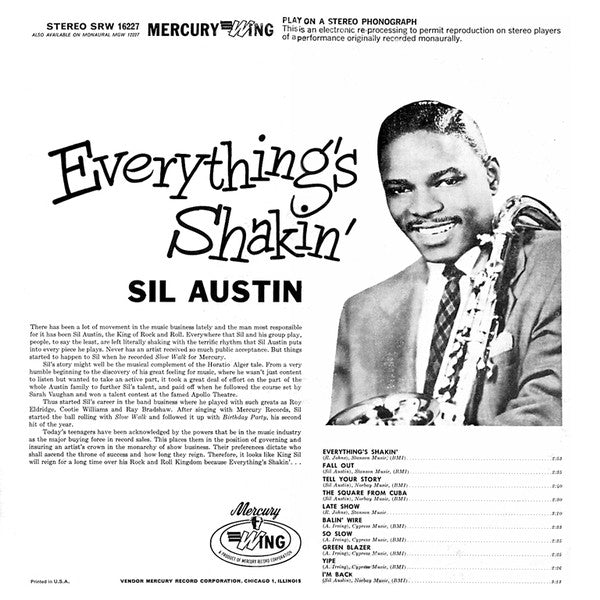 Sil Austin And His Orchestra : Everything's Shakin' (LP, Album)