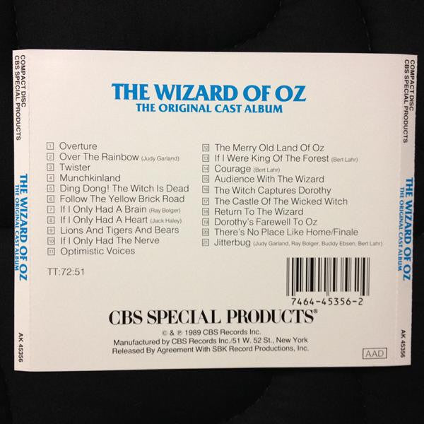 Various : The Wizard Of Oz - Original Cast Album (CD, Album)