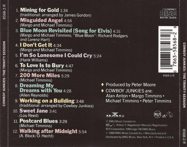 Cowboy Junkies : The Trinity Session (CD, Album)