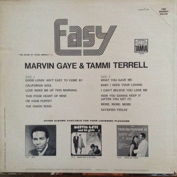 Marvin Gaye & Tammi Terrell : Easy (LP, Album)