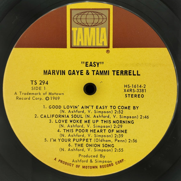 Marvin Gaye & Tammi Terrell : Easy (LP, Album)