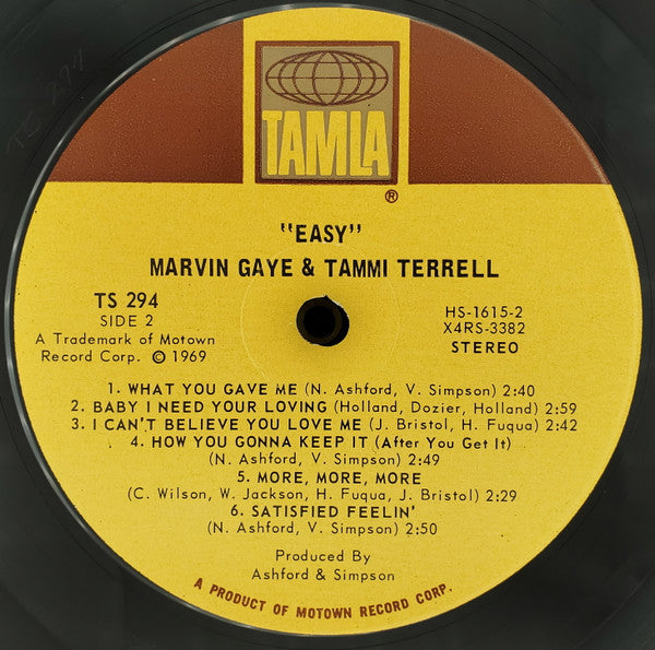 Marvin Gaye & Tammi Terrell : Easy (LP, Album)