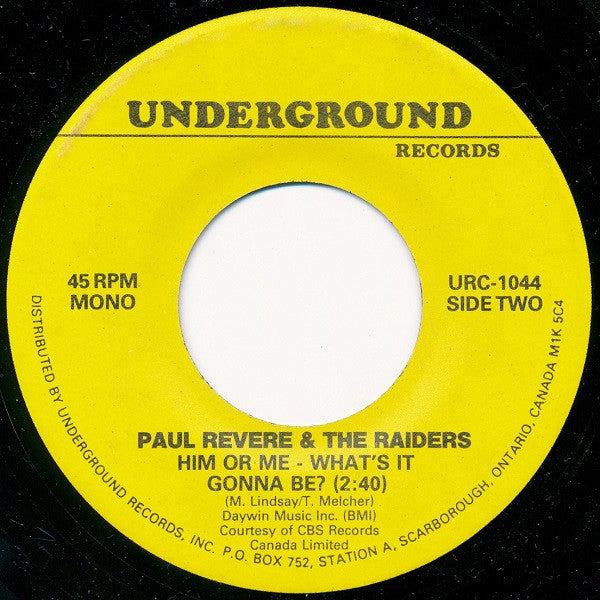 Paul Revere & The Raiders : Hungry (7", Mono)