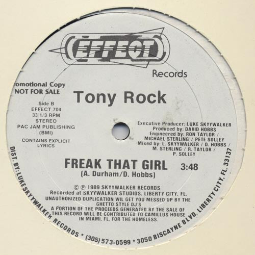 Tony Rock : Street Resident (12", Promo)