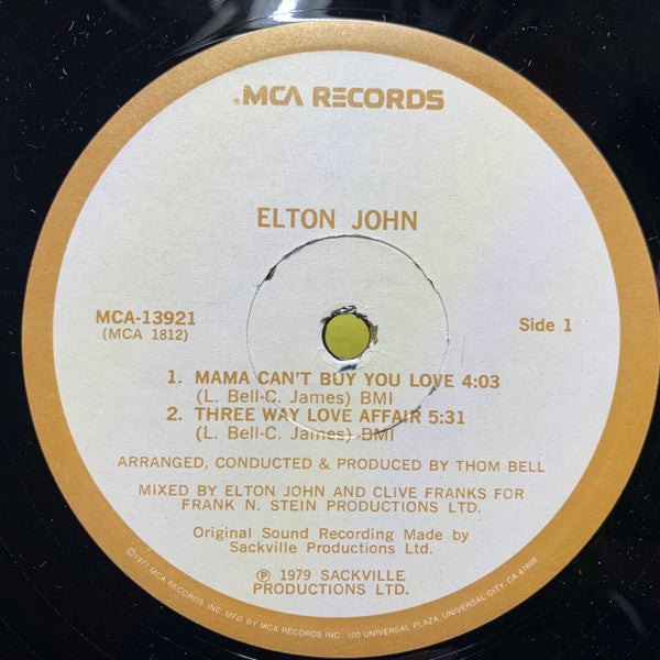 Elton John : The Thom Bell Sessions (12", EP)
