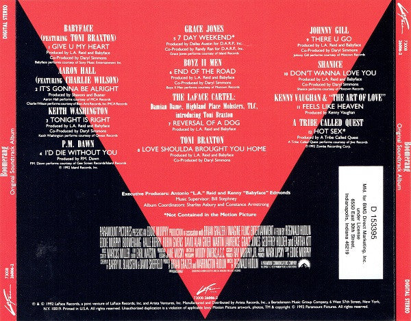 Various : Boomerang (Original Soundtrack Album) (CD, Album, Comp, Club)