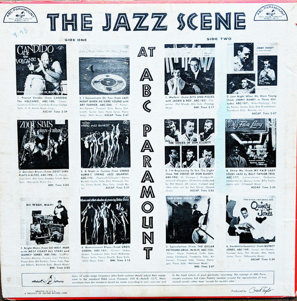 Various : The Jazz Scene At ABC Paramount (LP, Comp, Mono, Smplr)