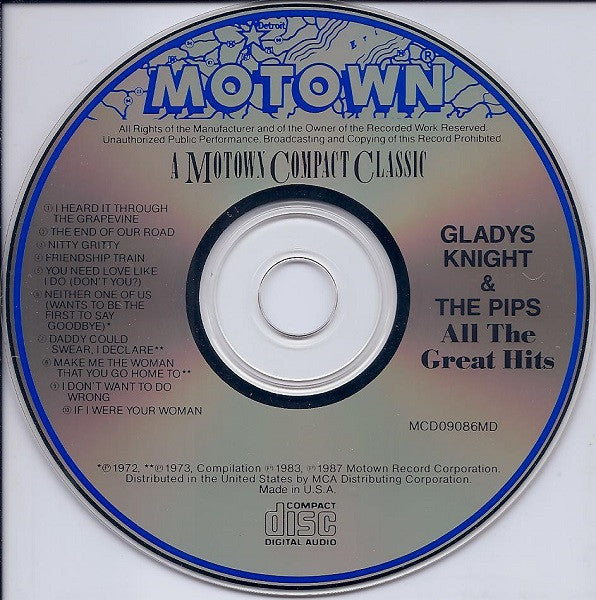 Gladys Knight And The Pips : All The Greatest Hits (CD, Comp)