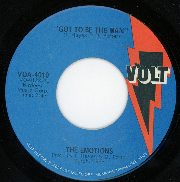 The Emotions : So I Can Love You / Got To Be The Man (7", Single, Mono, Pla)