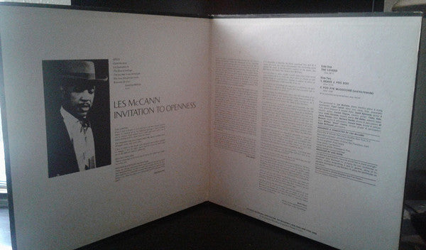 Les McCann : Invitation To Openness (LP, Album, Club)