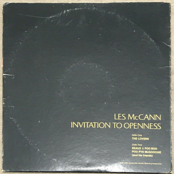 Les McCann : Invitation To Openness (LP, Album, Club)