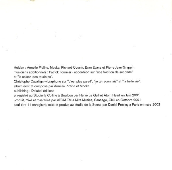 Holden (2) : Pedrolira (CD, Album)