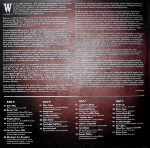 John Lee Hooker : Blues Master Works (2xLP, Album, Comp, 180 + CD, Album, Comp + Ltd)