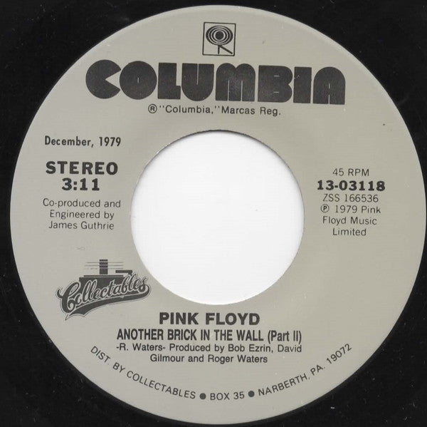 Pink Floyd : Another Brick In The Wall (Part II) (7", Single, RE)