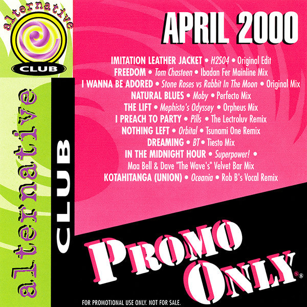 Various : Promo Only Alternative Club April 2000 (CD, Comp, Promo)