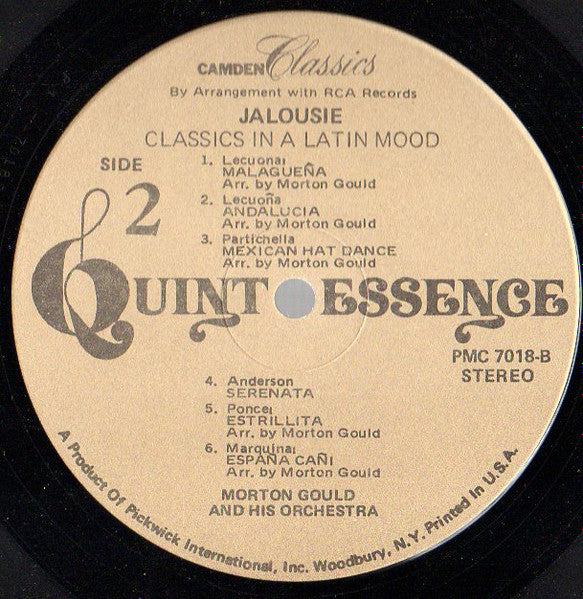 Arthur Fiedler / Boston Pops Orchestra / Morton Gould And His Orchestra : Jalousie (LP, Album, Comp)