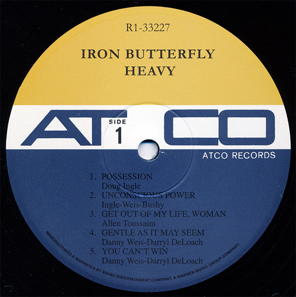 Iron Butterfly : Heavy (LP, Album, Mono, Ltd, RE, RM, 180)