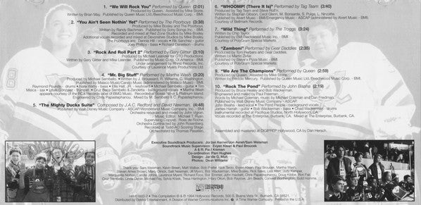 Various : D2: The Mighty Ducks (Songs From The Motion Picture) (CD, Comp)
