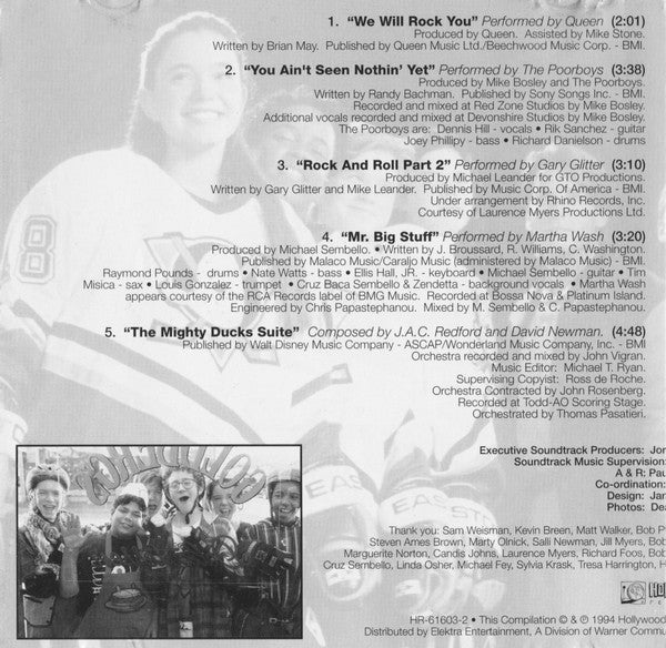 Various : D2: The Mighty Ducks (Songs From The Motion Picture) (CD, Comp)