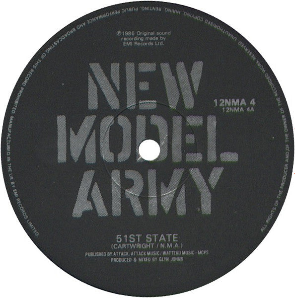 New Model Army : 51st State (12")