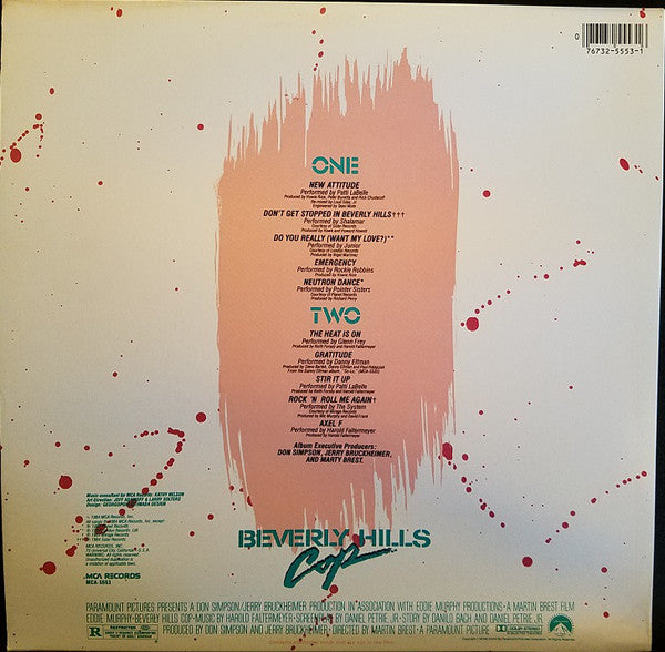 Various : Music From The Motion Picture Soundtrack - Beverly Hills Cop (LP, Comp, Glo)