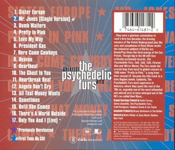 The Psychedelic Furs : Greatest Hits (CD, Comp)