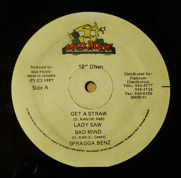 Lady Saw / Spragga Benz / Wayne Wonder & Baby Cham / Professor Nuts : Get A Straw (12", EP)
