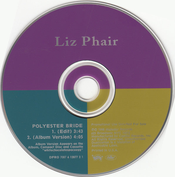 Liz Phair : Polyester Bride (CD, Single, Promo)