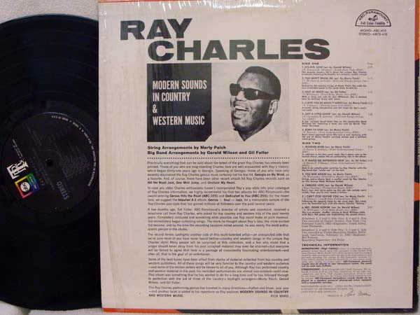 Ray Charles : Modern Sounds In Country And Western Music (LP, Album, RE)