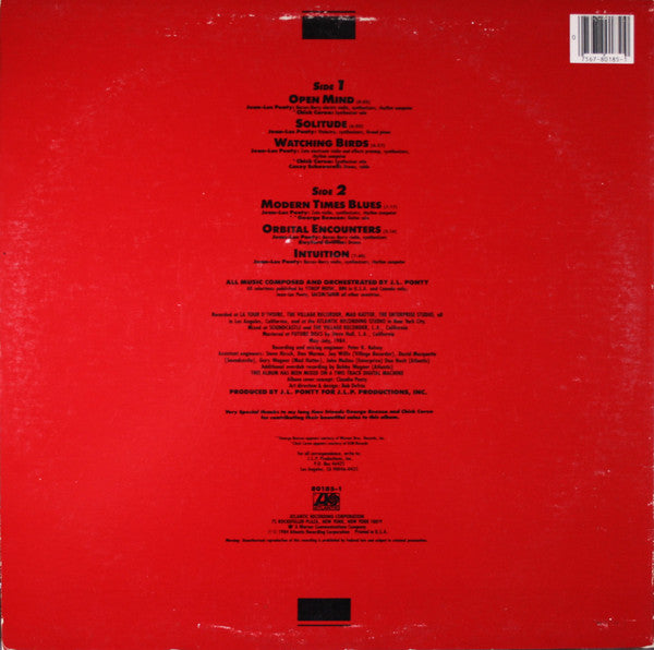Jean-Luc Ponty : Open Mind (LP, Album, SP )