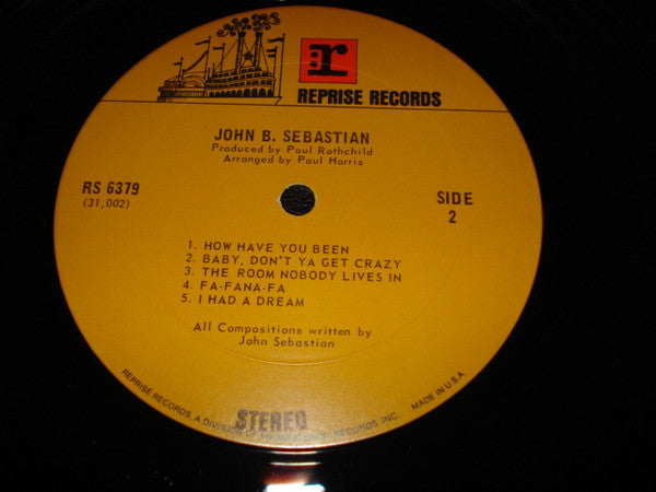 John B. Sebastian* : John B. Sebastian (LP, Album, Gat)