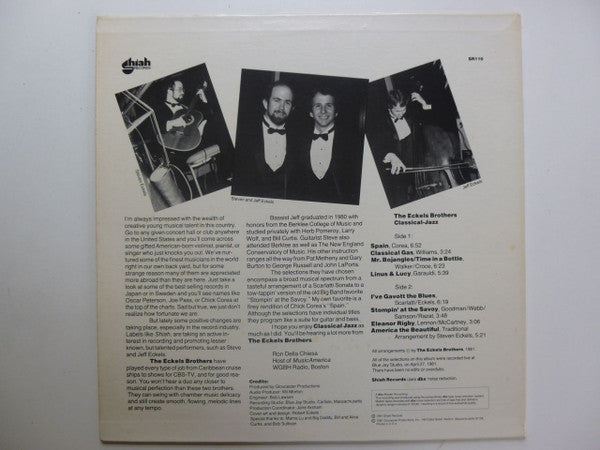 The Eckels Brothers : Classical Jazz (LP, Album)