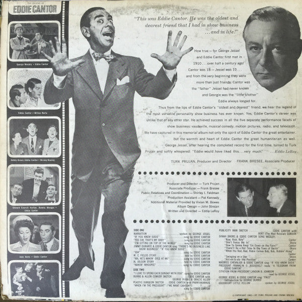 Eddie Cantor : George Jessel Presents The Legend Of Eddie Cantor (LP, Album)