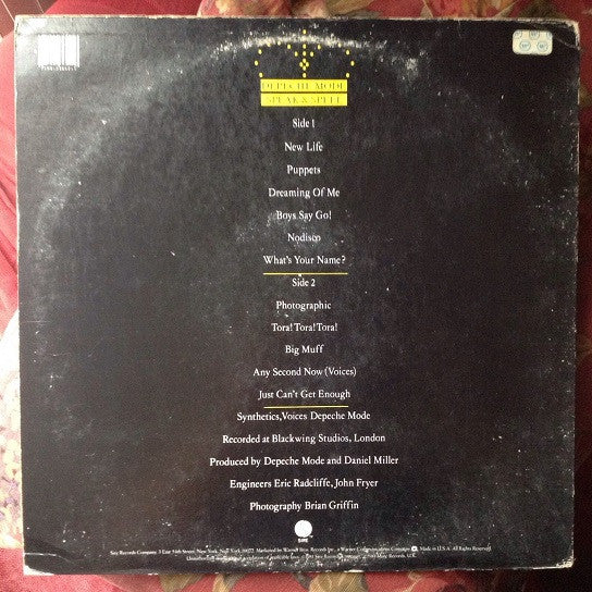 Depeche Mode : Speak & Spell (LP, Album, Jac)