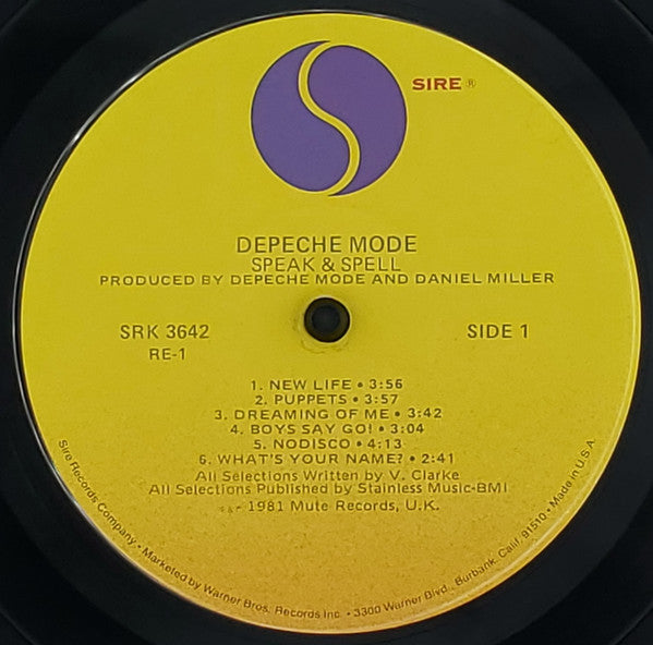 Depeche Mode : Speak & Spell (LP, Album, Jac)