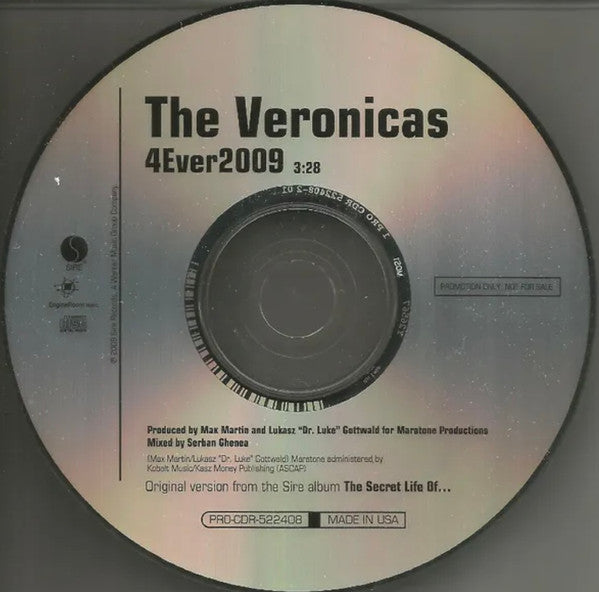The Veronicas : 4Ever2009 (CD, Single, Promo)