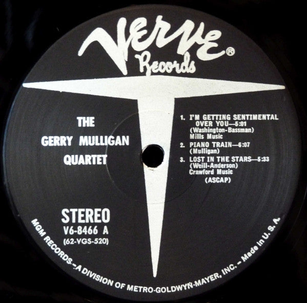 Gerry Mulligan Quartet : The Gerry Mulligan Quartet (LP, Album)