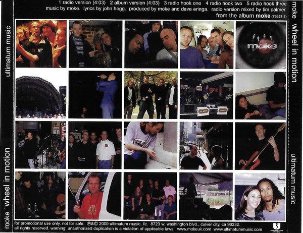 Moke : Wheel In Motion (CD, Single, Promo)
