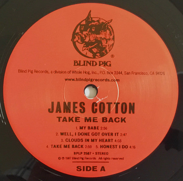 James Cotton : Take Me Back (LP, Album, Ltd, RE, RM, 180)