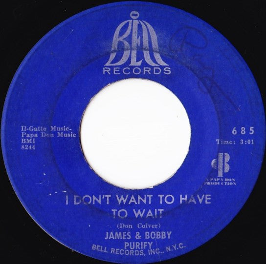 James & Bobby Purify : Let Love Come Between Us (7", Single)
