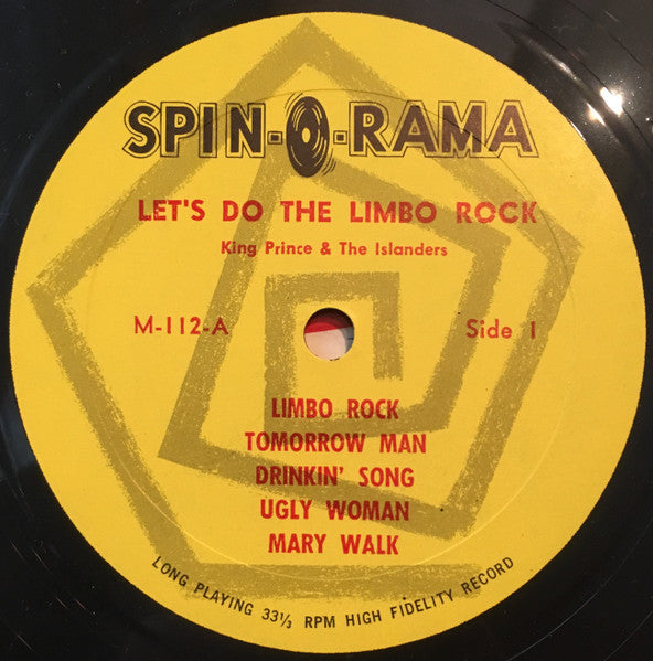 King Prince And The Islanders : Let's Do The Limbo Rock (LP, Album, Mono)