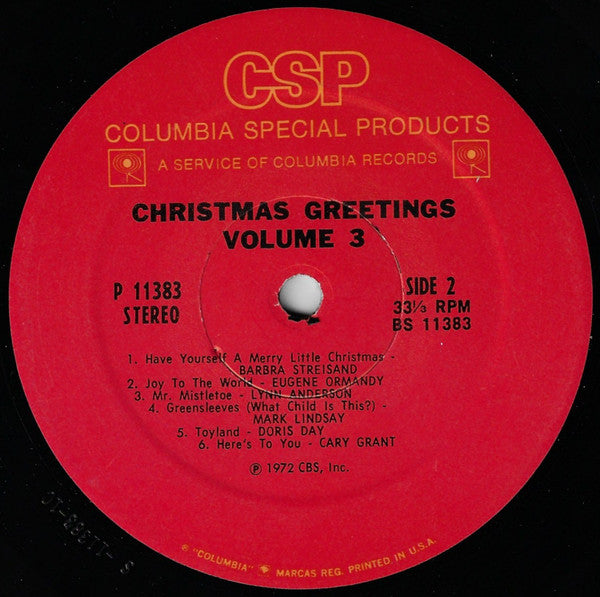 Various : Christmas Greetings Volume 3 (LP, Comp)