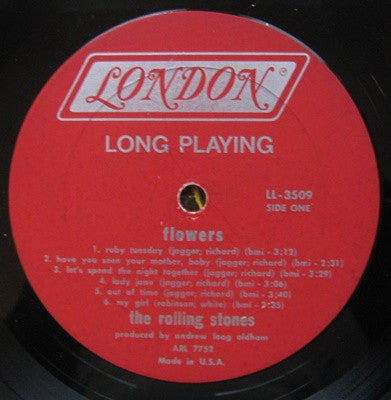 The Rolling Stones : Flowers (LP, Comp, Mono)