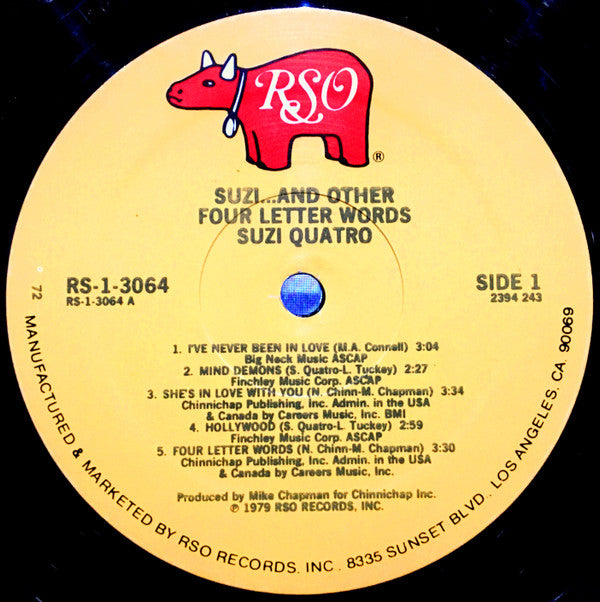 Suzi Quatro : Suzi... And Other Four Letter Words (LP, Album, 72 )