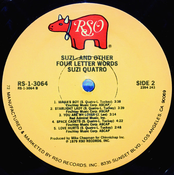 Suzi Quatro : Suzi... And Other Four Letter Words (LP, Album, 72 )