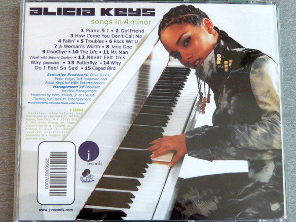 Alicia Keys : Songs In A Minor (CD, Album, Club)