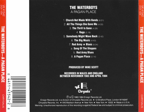 The Waterboys : A Pagan Place (CD, Album, RE)