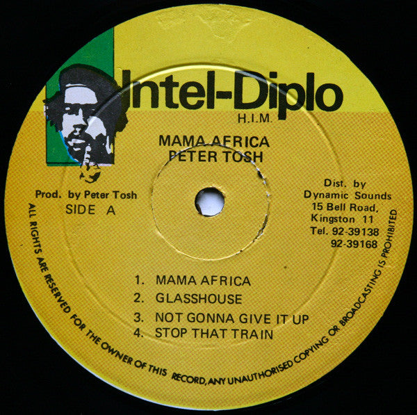 Peter Tosh : Mama Africa (LP, Album, RE)